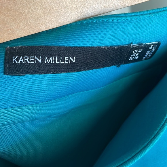 Turquoise pencil skirt - Picture 4 of 4